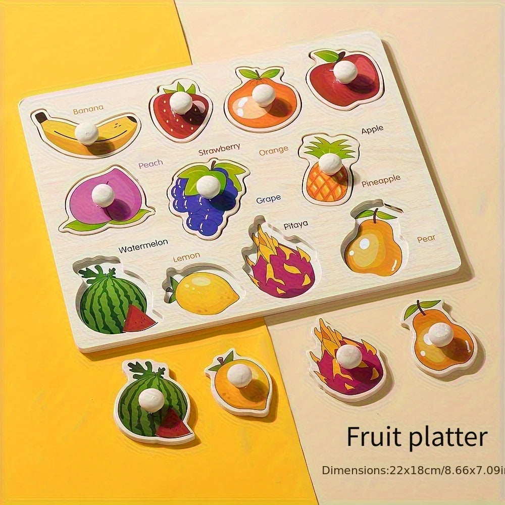 Wooden Shape Puzzle Board for Shape Matching and Learning