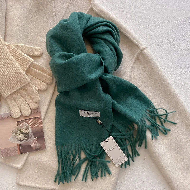 Women’s Winter Scarf – Warm Wool Blend Wrap for Cold Weather