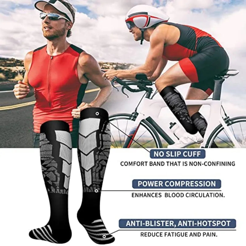 20-30 mmHg Compression Socks for Men and Women Travel Support