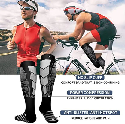 20-30 mmHg Compression Socks for Men and Women Travel Support