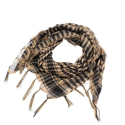 Women’s Lightweight Scarf – Breathable Plaid Sun Protection Wrap