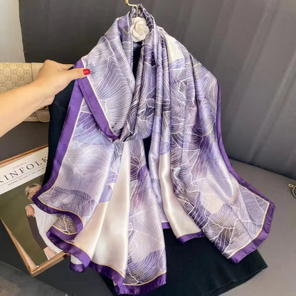 Women's Polyester Scarf, Soft Long Shawl for Beach & Everyday Wear