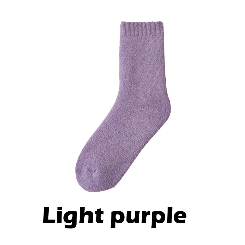 Winter Wool Socks Thick Warm Unisex Crew Socks for Cold Weather