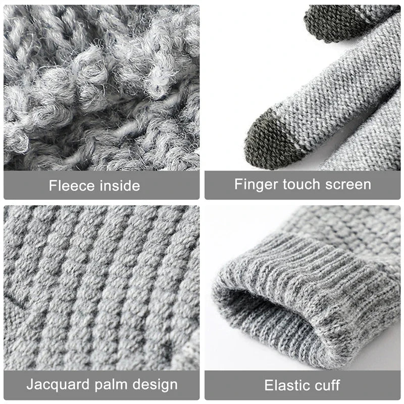 Winter Gloves – Warm Touchscreen Knit Gloves for Men & Women
