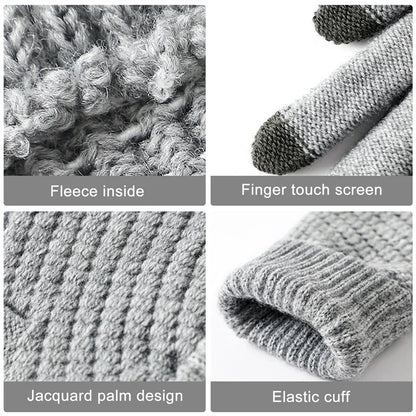 Winter Gloves – Warm Touchscreen Knit Gloves for Men & Women