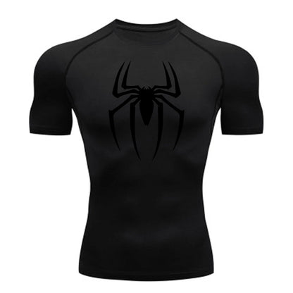 Men's Compression Shirt Quick Dry Short Sleeve Gym Running Top