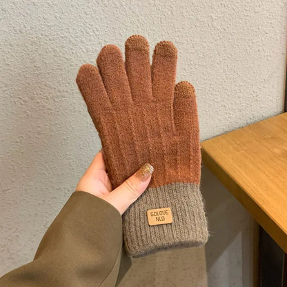 Winter Gloves Touchscreen Warm Knit Gloves for Outdoor Activities