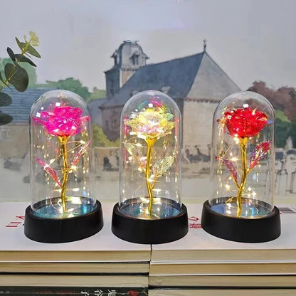 Artificial Rose LED Light Flower for Valentine’s Day Wedding Decor