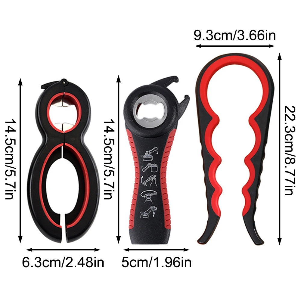 Multi Function Can Opener 4-in-1 Bottle & Jar Lid Opener