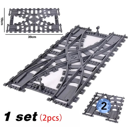 Flexible Train Tracks Set – Curved & Straight Rails for Kids