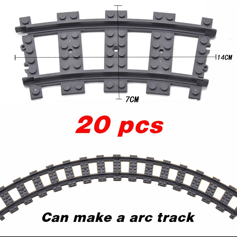 Flexible Train Tracks Set – Curved & Straight Rails for Kids