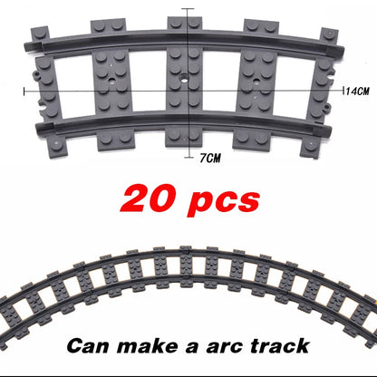Flexible Train Tracks Set – Curved & Straight Rails for Kids