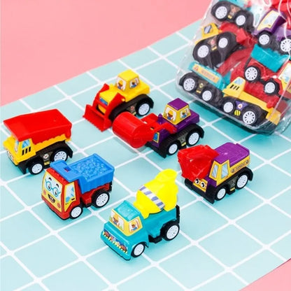 Mini Pull Back Cars – Construction Vehicle Set for Kids