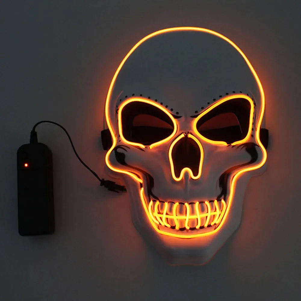 LED Halloween Mask – Glowing Skull Full Face Costume Mask