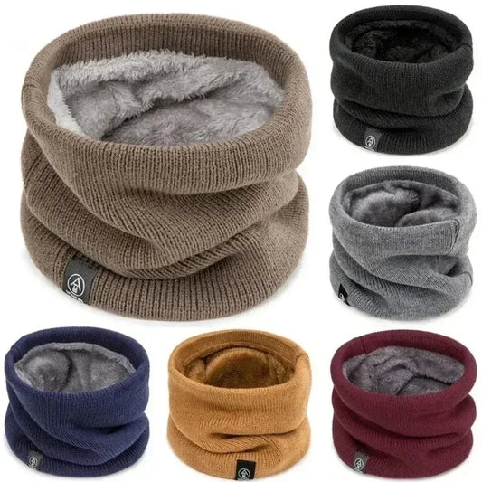 Winter Neck Warmer – Knitted Thermal Face Cover for Outdoor Sports