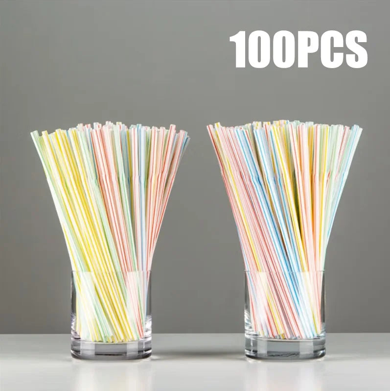 Reusable Drinking Straws Multicolor Bendable Party Straws