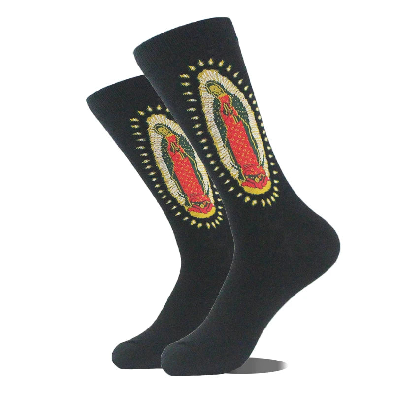 Men's Funny Socks, Novelty Cotton Crew Socks, Crazy Designs