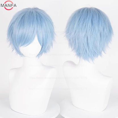 Short Cosplay Wig – 30cm Straight Heat Resistant Synthetic Hair