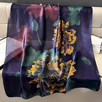 Women's Polyester Scarf, Soft Long Shawl for Beach & Everyday Wear