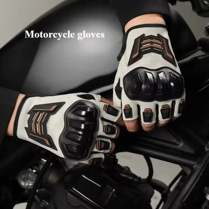 Half Finger Motorcycle Gloves Anti-Slip Cycling Riding Gloves