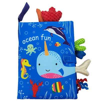 Baby Cloth Book, Interactive Sensory Early Learning Toy for Babies