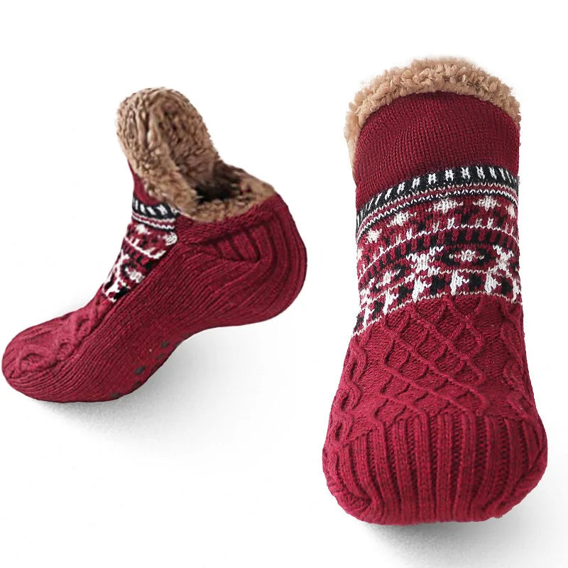 Non-Slip Socks – Warm Fleece Winter Floor Socks