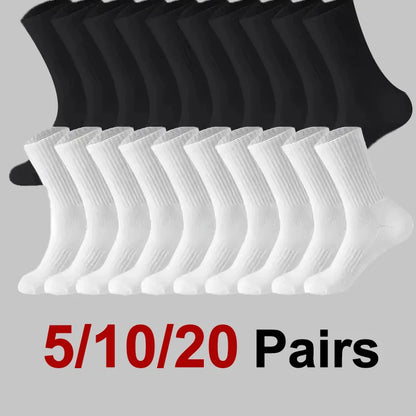 Men's Crew Socks Breathable Sports Socks 5-Pair
