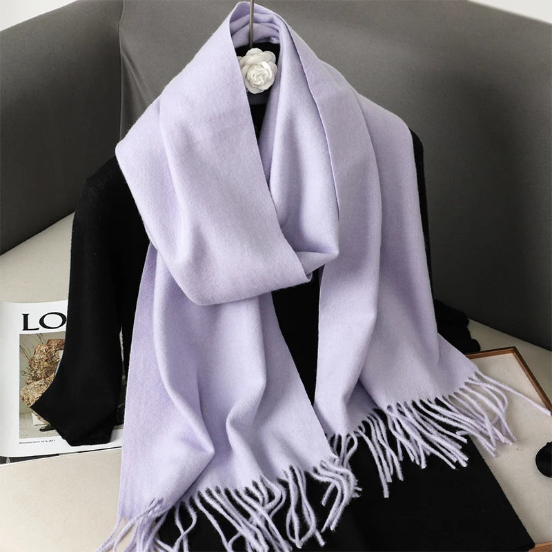 Women's Winter Scarf – Long Warm Solid Shawl Wrap