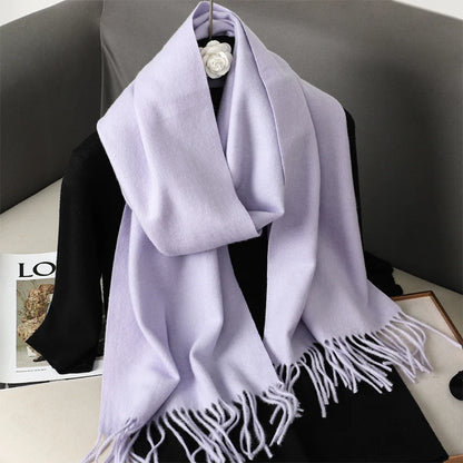 Women's Winter Scarf – Long Warm Solid Shawl Wrap