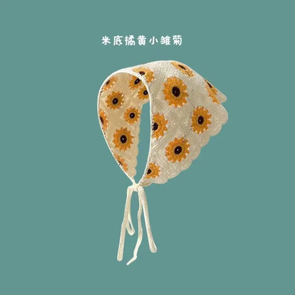 Women's Headscarf, Knitted Triangular Summer Head Wrap