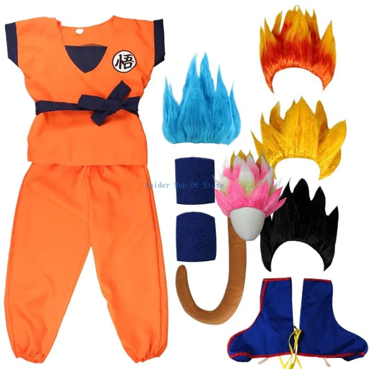 Anime Cosplay Costume – Blue & Gold Halloween Outfit Set
