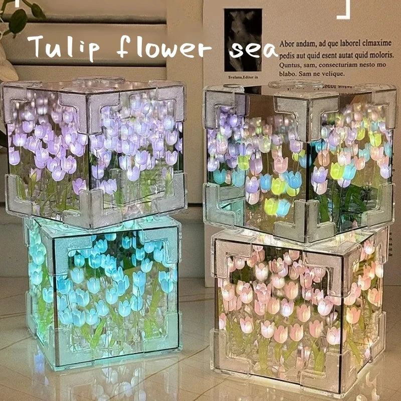 DIY Tulip Night Light Kit Handmade Flower Room Decor