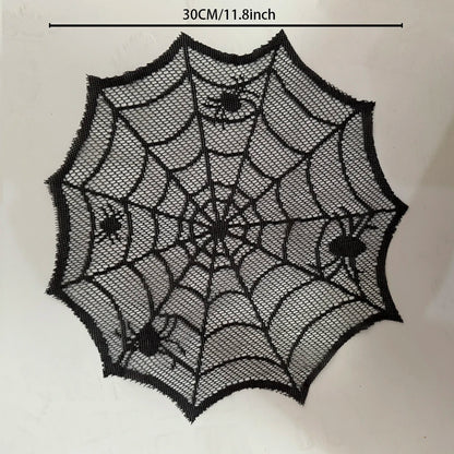 Halloween Tablecloth 30cm Black Spider Table Runner Decoration