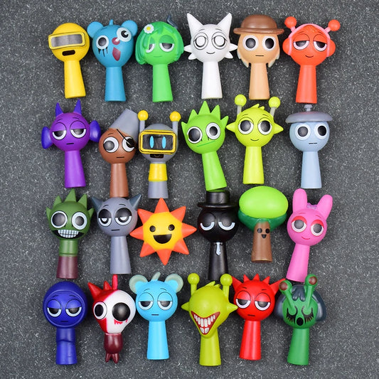 24Pcs Mini Action Figures Set, PVC Toy Figures for Kids