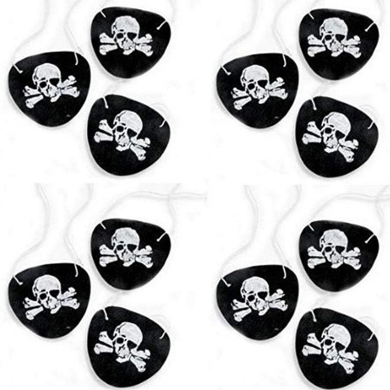 Pirate Eye Patch 12PCS Felt Halloween Costume Accessories