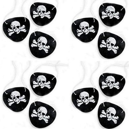 Pirate Eye Patch 12PCS Felt Halloween Costume Accessories