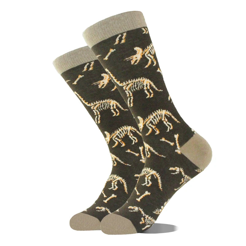 Men's Funny Socks, Novelty Cotton Crew Socks, Crazy Designs
