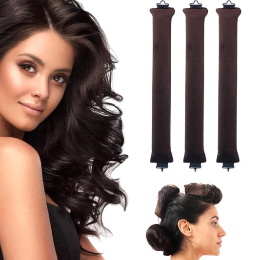 Heatless Hair Curler Satin Headband No-Heat Curling Rod