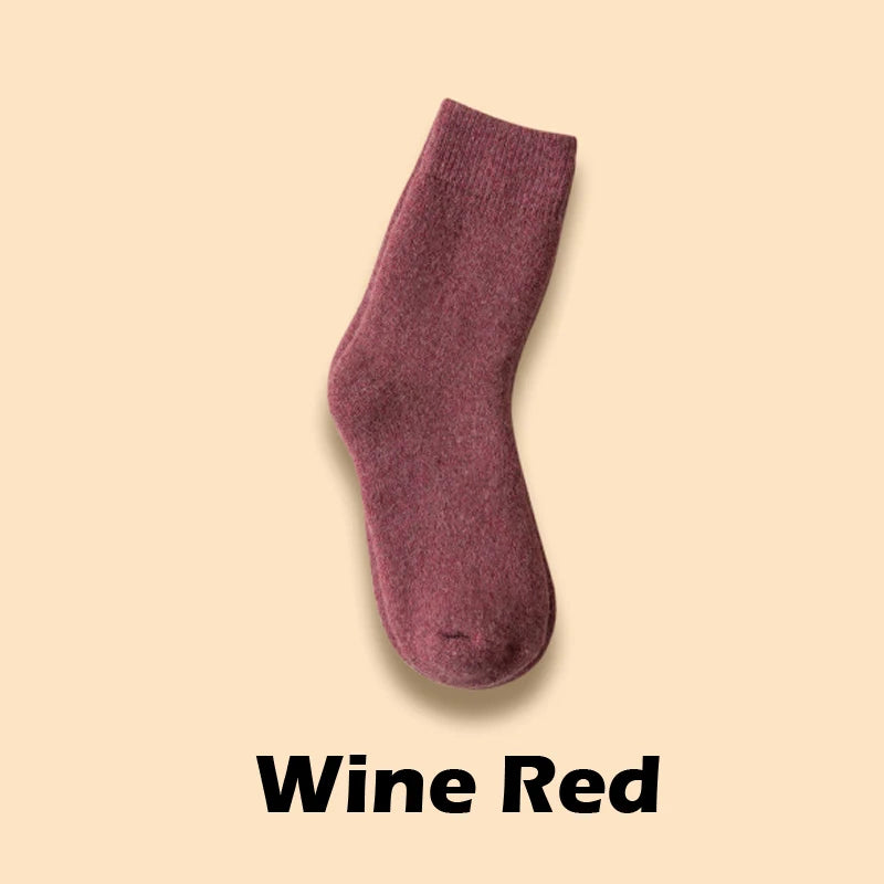 Winter Wool Socks Thick Warm Unisex Crew Socks for Cold Weather