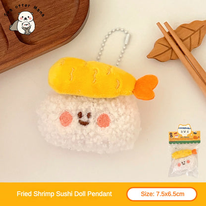Plush Keychain – Cute Food Backpack Charm & Bag Accessory