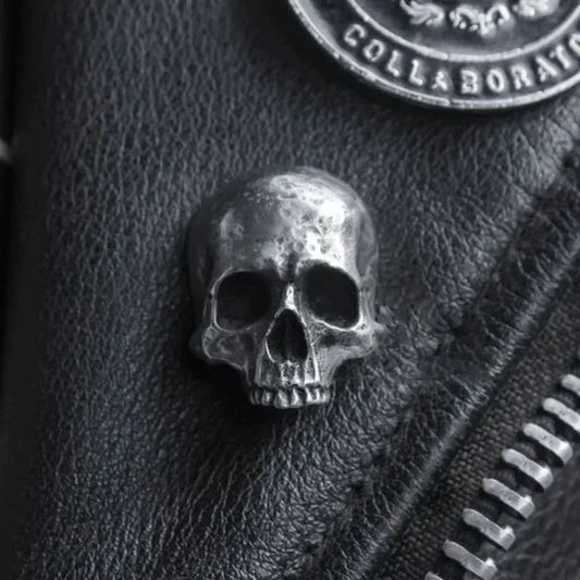 Halloween Skull Brooch, Punk Skeleton Pin for Jackets and Accessories