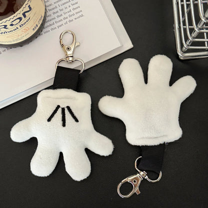 Plush Keychain Cute Glove Pendant for Bags and Accessories