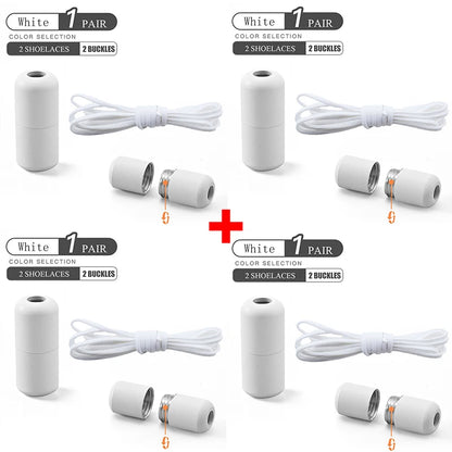 No Tie Shoelaces Elastic Quick Lock Laces for Kids & Adults