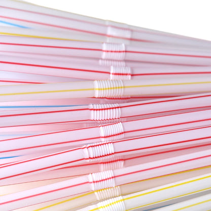 Reusable Drinking Straws Multicolor Bendable Party Straws