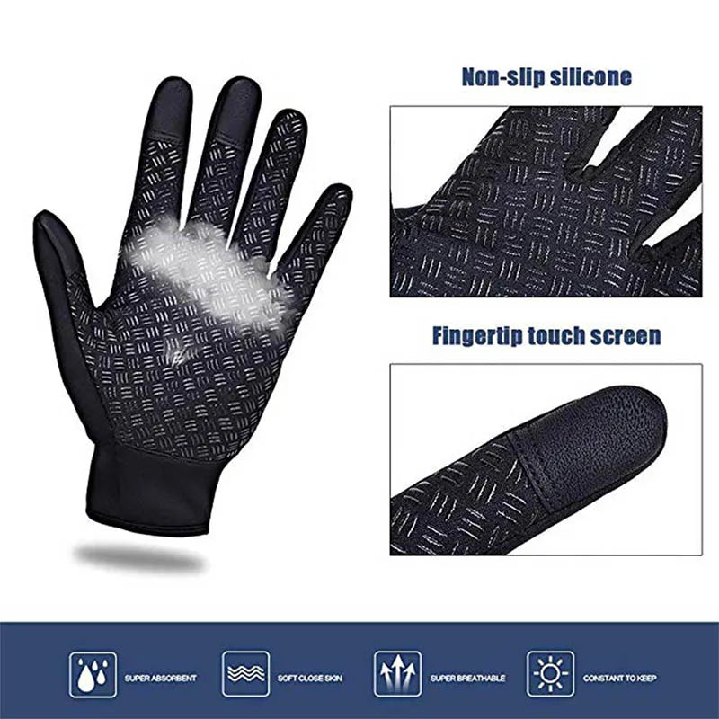 Winter Gloves for Men, Waterproof Touchscreen Windproof Gloves
