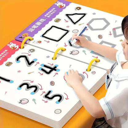 Reusable Writing Workbook for Kids – Drawing & Learning Activity Book