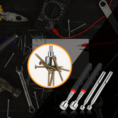 Telescoping Magnetic Pickup Tool for Hard-to-Reach Areas