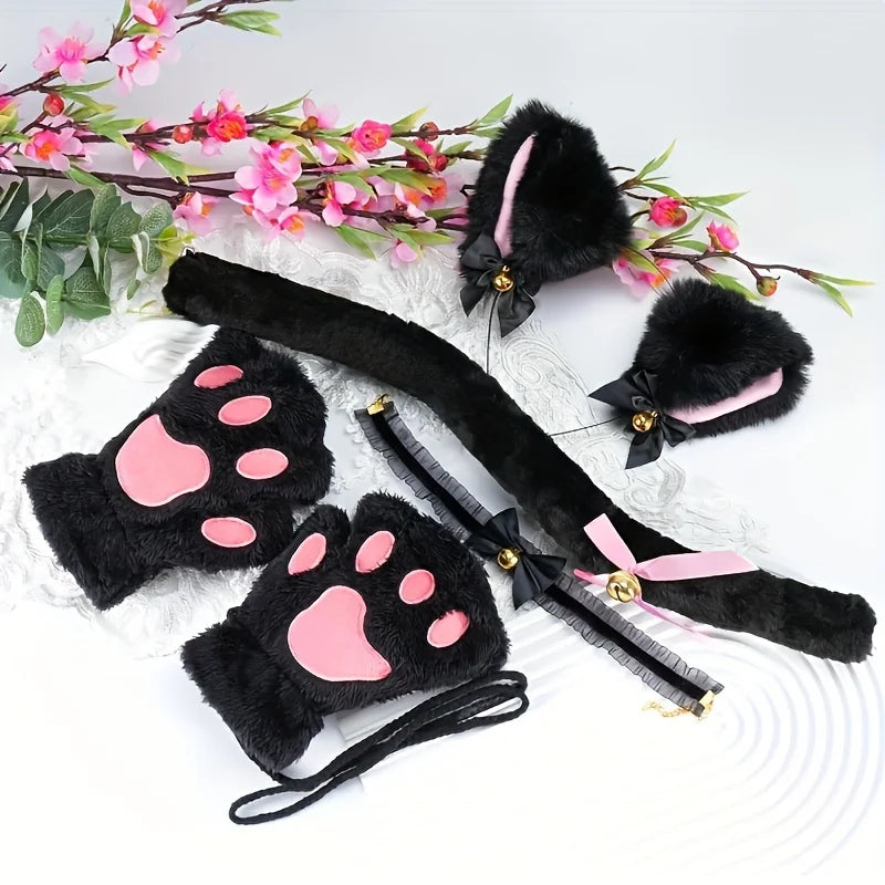 Fingerless Gloves Knit Winter Open Finger Gloves for Adults