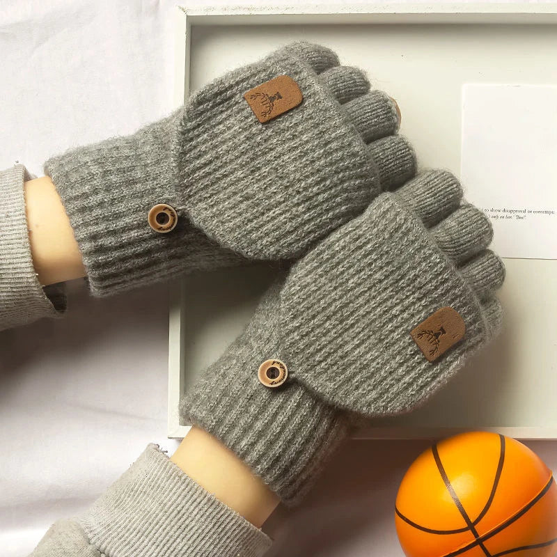 Fingerless Gloves – Warm Knitted Touchscreen Gloves for Men & Women