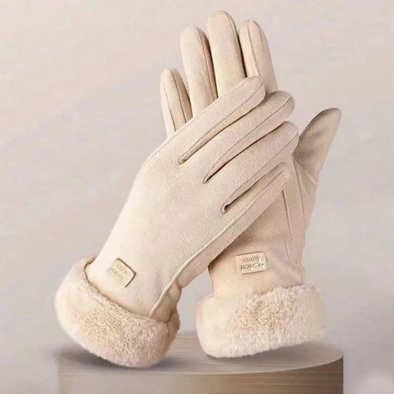 Women’s Winter Cycling Gloves Thermal Lined Warm Sports Gloves